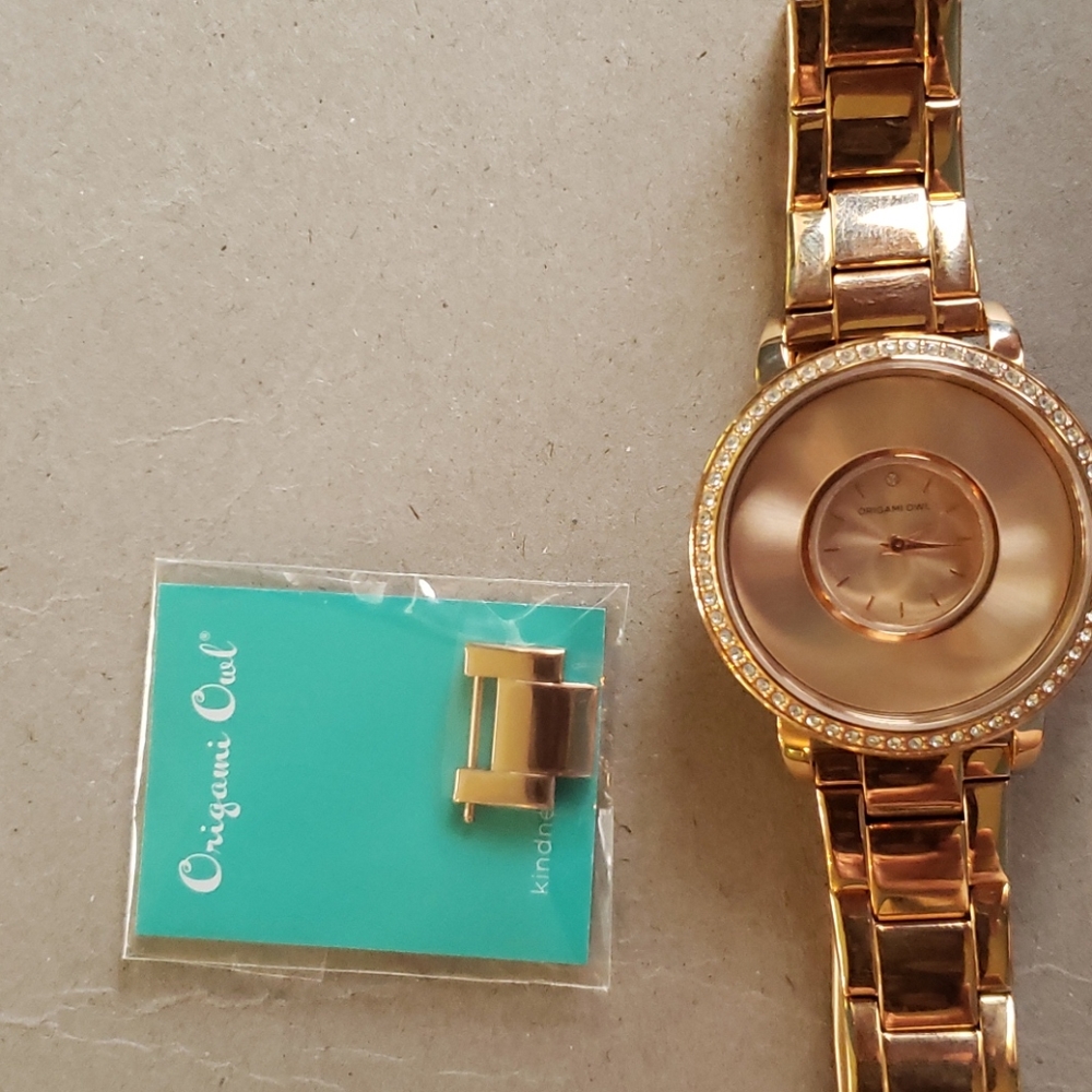Rose gold watch
